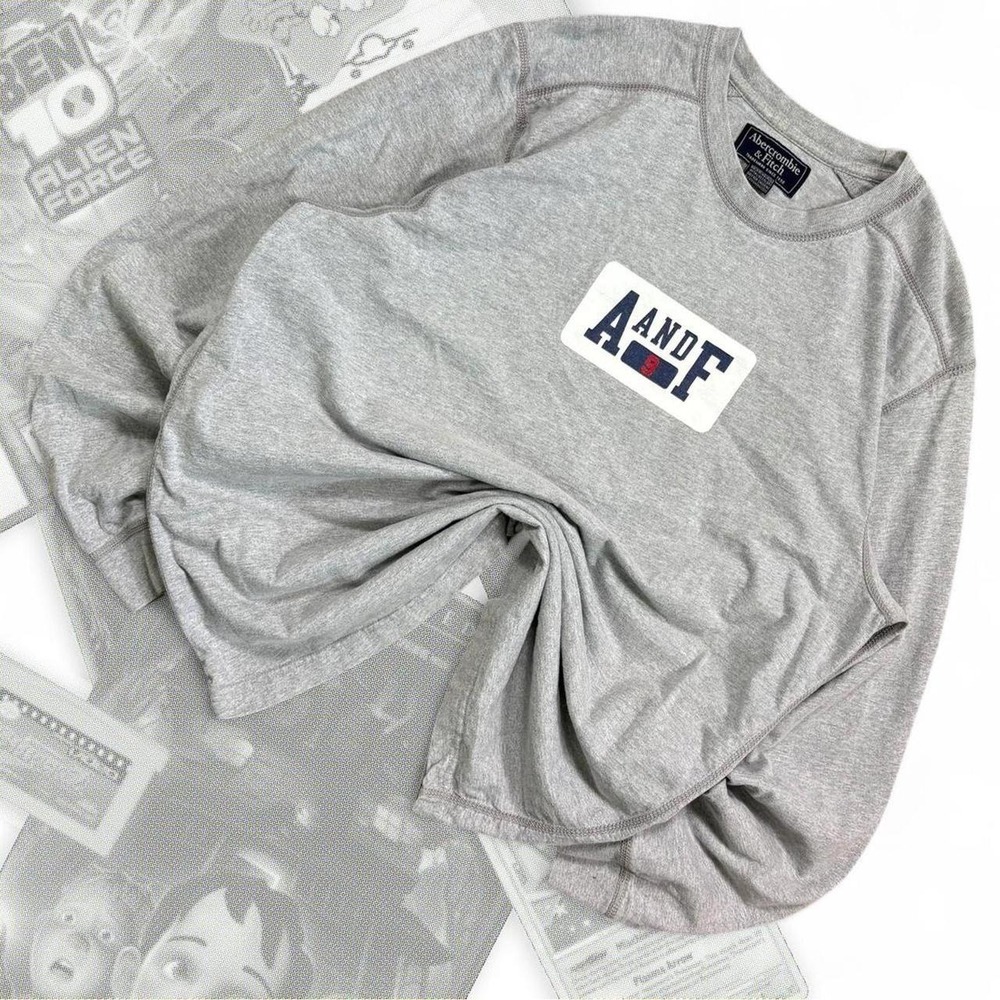 Vintage Y2K Abercrombie & Fitch Graphic Rugby Style Long sleeve Tee Shirt